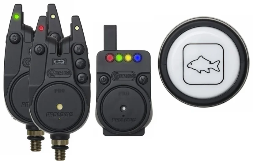 Sada Hlásičů Prologic C-Series Pro Alarm Set 2+1+1 Red Green + světlo