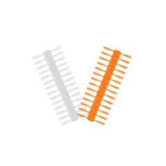Nekonečná zarážka Delphin Q-STOP / transparentná+oranžová 7mm