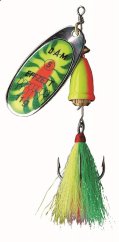 DAM Blyskáč Effzett Spinner Dressed Fire Shark