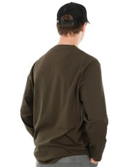 Fox Tričko Long Sleeve Khaki Camo T Shirt - XXL