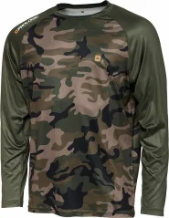 Prologic Tričko UV Camo Long Sleeve T-Shirt Camo/Green