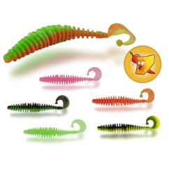Quantum Magic Trout T-Worm Twister 6ks Chilli/Cheese