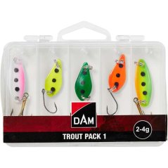 DAM Sada plandavek TROUT PACK 1 s krabičkou 5 ks 2 - 4 g
