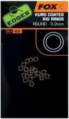 Fox Kroužky Kuro Coated Rig Rings 25 ks - 3,2 mm
