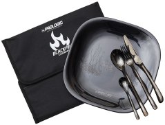 Prologic Talíř S Příborem Blackfire Dining Set
