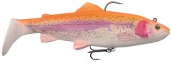 Savage Gear Gumová Nástraha 4D Rattle Trout Hrkajúci Pstruh Golden Albino - 17cm 80g
