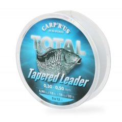 Carp'R' Us Ujímáný Šokový Vlasec Total Tapered Line - Priemer 0,28-0,50 mm