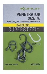 Korum Háčik Supersteel Penetrator Hooks Barbless Veľkosť 10
