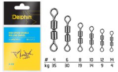 Hi speed double rolling swivel