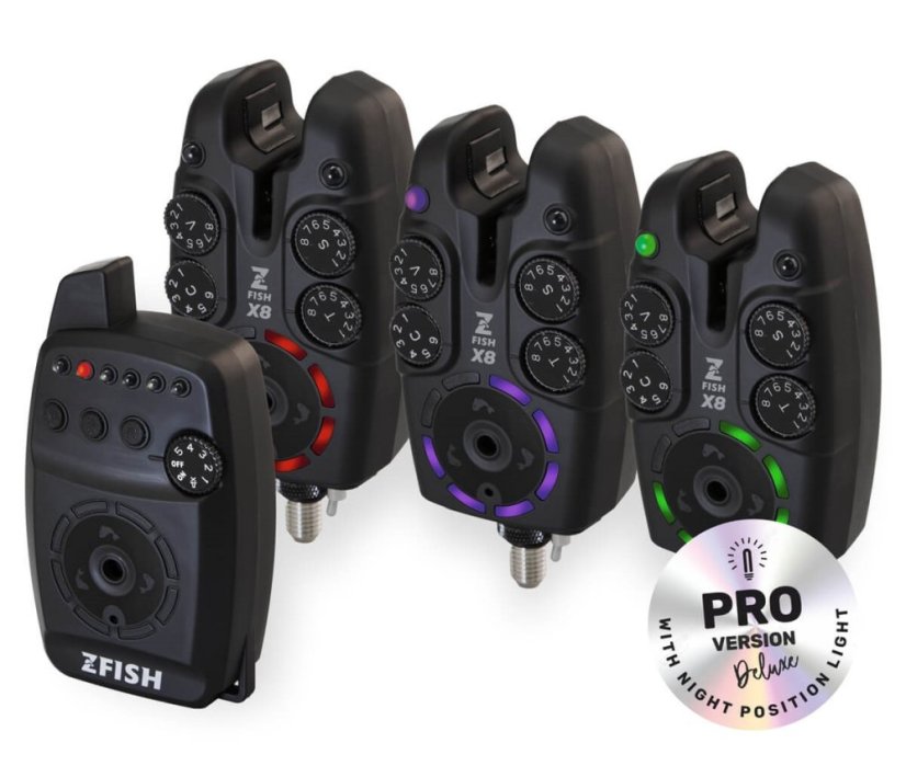 ZFISH Sada Hlásičů Bite Alarm Set Zx8 PRO 4+1
