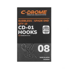 PRESTON C-DROME HOOK - CD-01/10ks Velikost 8