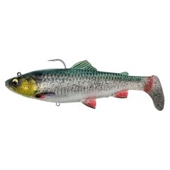 Savage Gear Gumová Nástraha 4D Rattle Shad Trout Sinking Green Silver - 17cm 80g