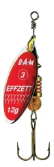 DAM Blyskáč Effzett Predator Spinner Rot - Glitter