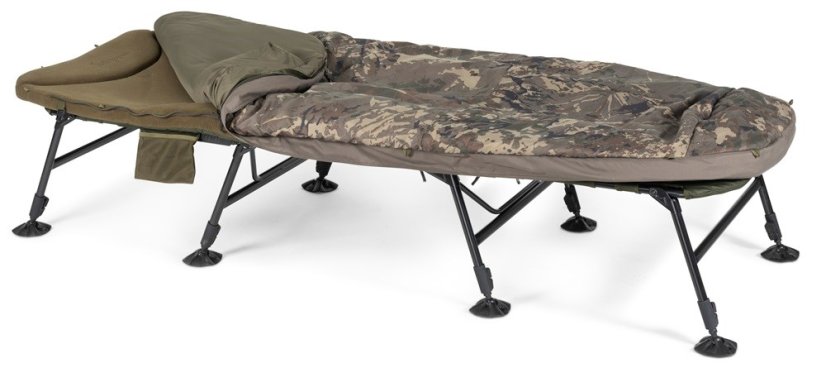 Nash Lehátko Se Spacákem Indulgence HD40 Sleep System 8 Legs Camo