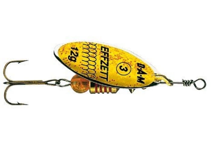 DAM Blyskáč Effzett Predator Spinner Yellow Glitter
